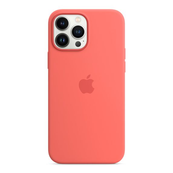 Силиконовый чехол MagSafe для iPhone 13 Pro Max, цвет «розовый помело»