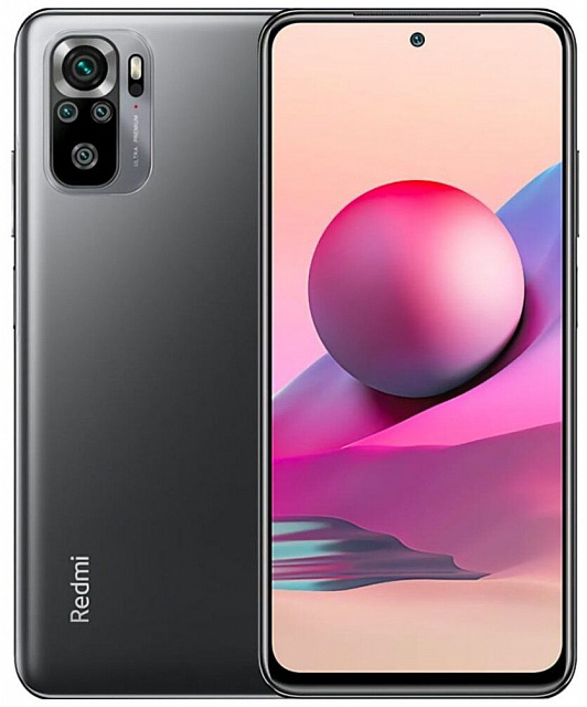 Смартфон Xiaomi Redmi Note 10S 6/64GB NFC RU, серый оникс